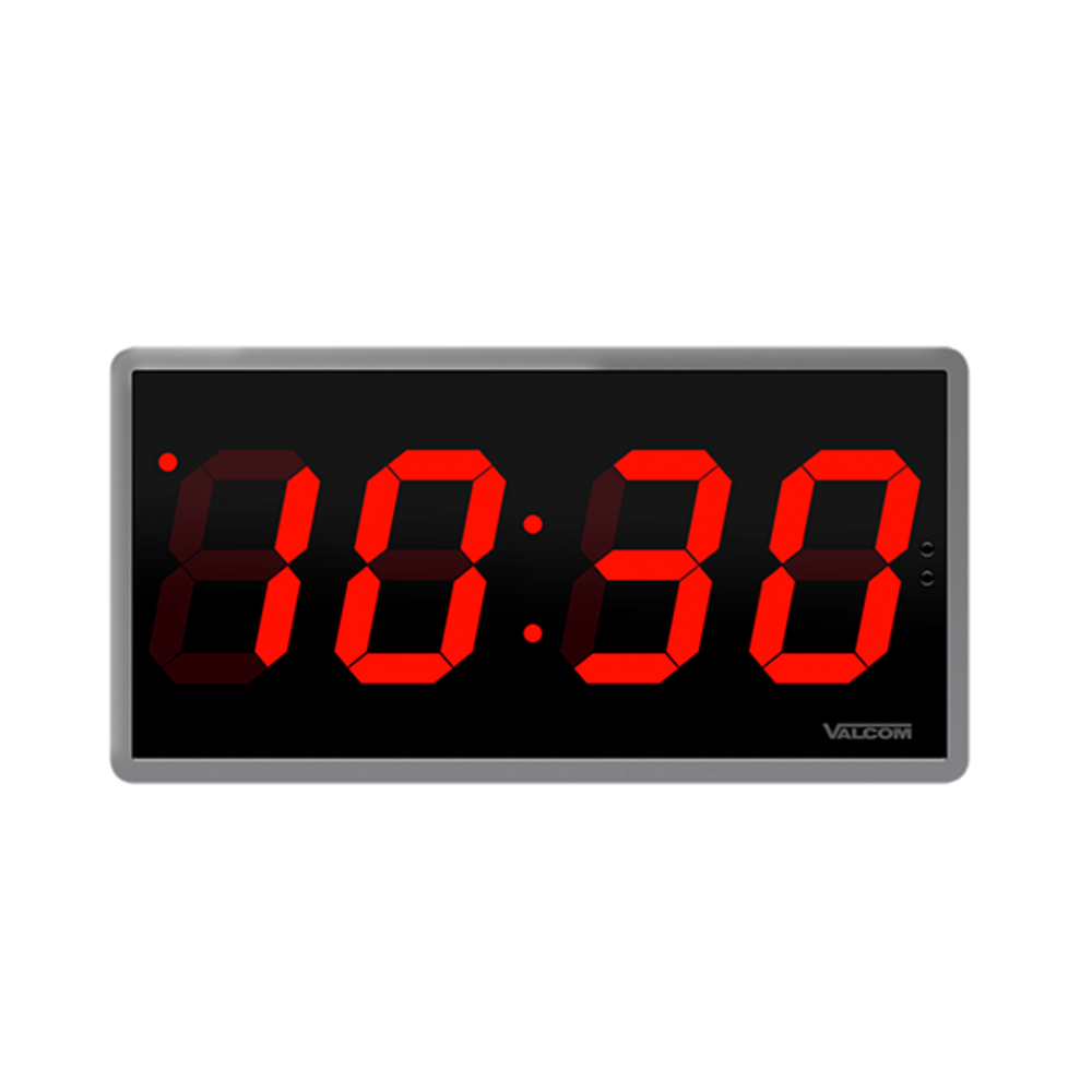 Valcom 4.0Wireless Digital Clock, 110V W/Surface Mt. Housing - V-Dw11040B