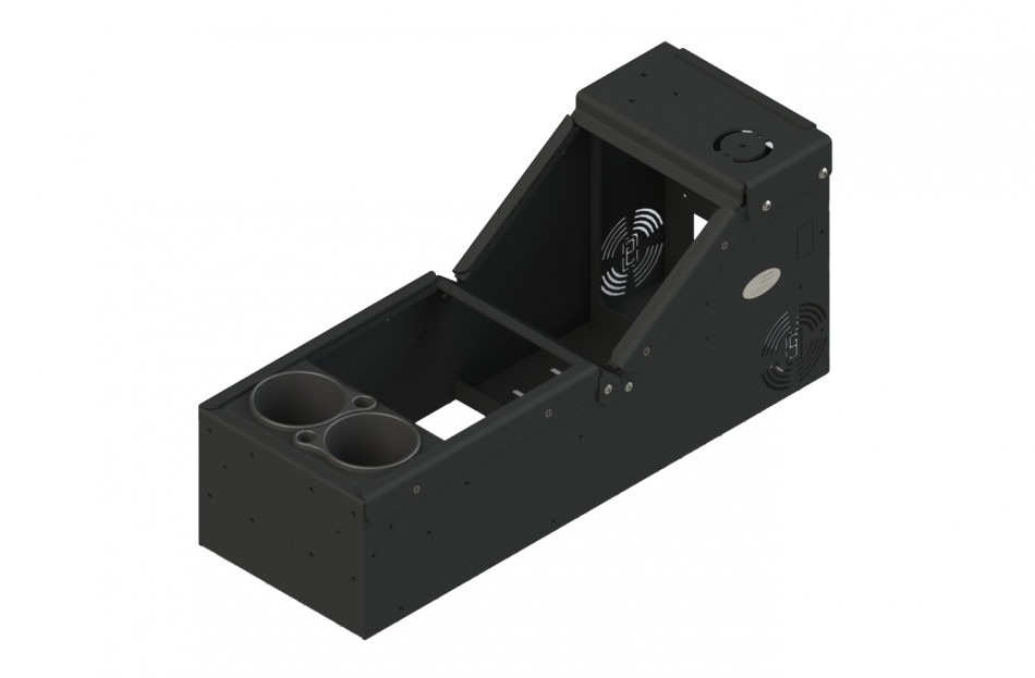 Gamber-Johnson Low-Profile Console Kit with All Vehicle Equipment and SoundOff Front Node Only Harness - 7170-0936-01