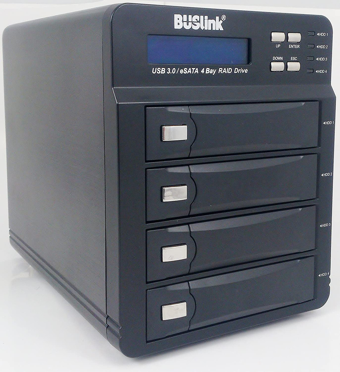 Global Silicon Buslink 56TB USB 3.0/eSATA 4-Bay RAID Mode Selectable External Desktop Hard Drive with Fan - U3-56TB4S