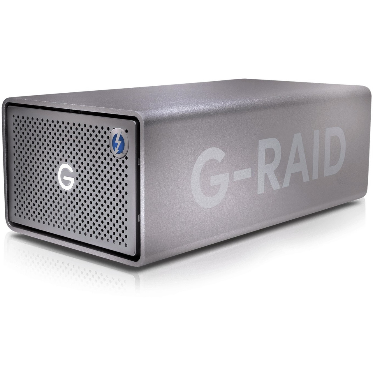 Sandisk Professional G-RAID 2 SPACE GREY 8TB - 2 x HDD Supported - 2 x HDD Installed - 8 TB Installed HDD Capacity - RAID Supported 0, 1, JBOD - 2 x Total Bays - HDMI - 1 USB Port(s) - Desktop - SDPH62H-008T-NBAAD