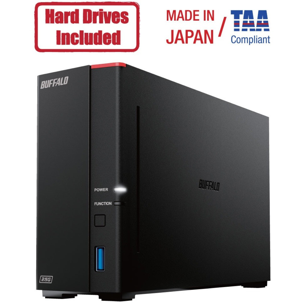 Buffalo LinkStation 710D 8TB Hard Drives Included (1 x 8TB, 1 Bay) - LS710D0801