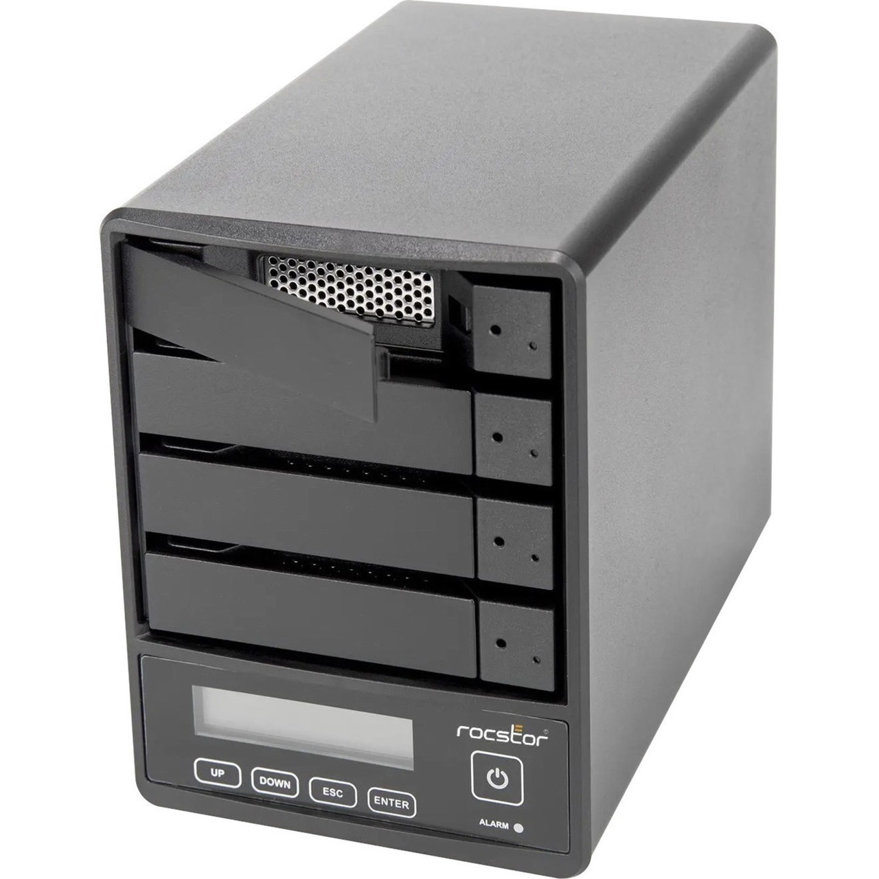 Rocstor Rocpro U35 USB Type-C Desktop RAID Storage - 4 x HDD Supported - 72 TB Supported HDD Capacity - 4 x HDD Installed - 48 TB Installed HDD Capacity - Serial ATA/600 - 4 x SSD Supported - 0 x SSD Installed - Serial ATA/600 Controller - GP4410-01 Rocstor Rocpro U35 USB Type-C Desktop RAID Storage - 4 x HDD Supported - 72 TB Supported HDD Capacity - 4 x HDD Installed - 48 TB Installed HDD Capacity - Serial ATA/600 - 4 x SSD Supported - 0 x SSD Installed - Serial ATA/600 Controller - GP4410-01