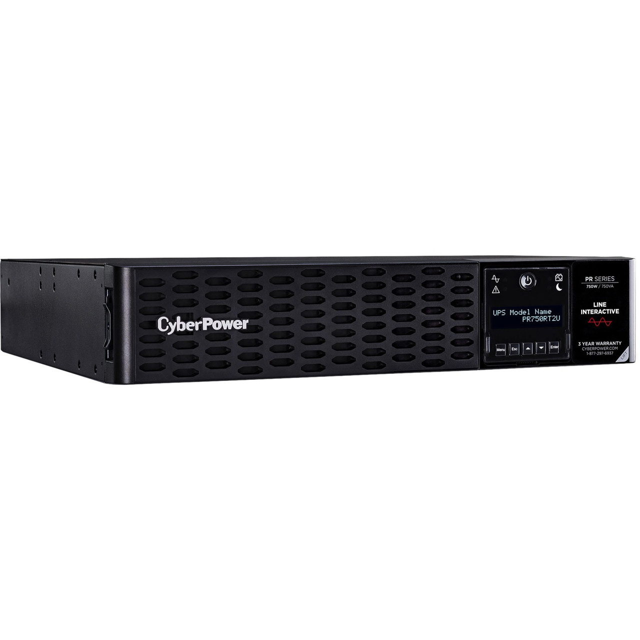 CyberPower PR750RT2U New Smart App Sinewave UPS Systems - 750VA/750W, 120 VAC, NEMA 5-15P - PR750RT2U