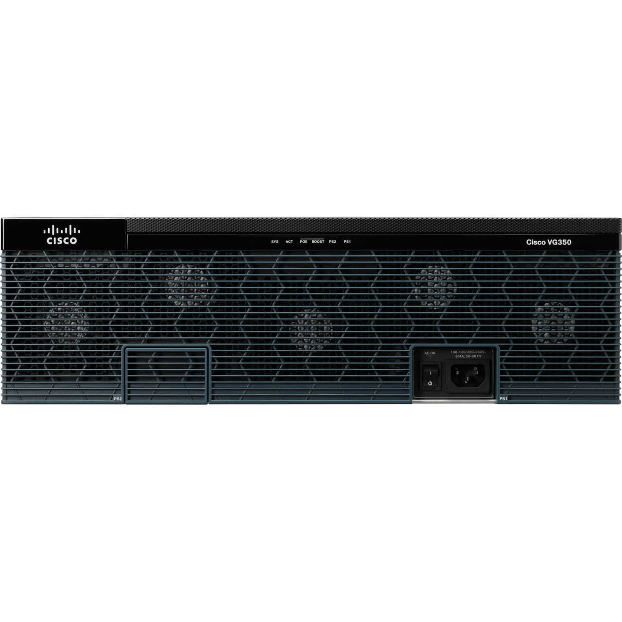 Cisco VG350 Analog Voice Gateway - Management Port - Gigabit Ethernet - 2 x Expansion Slots - 3U High - Rack-mountable - VG350-72F48E/K9