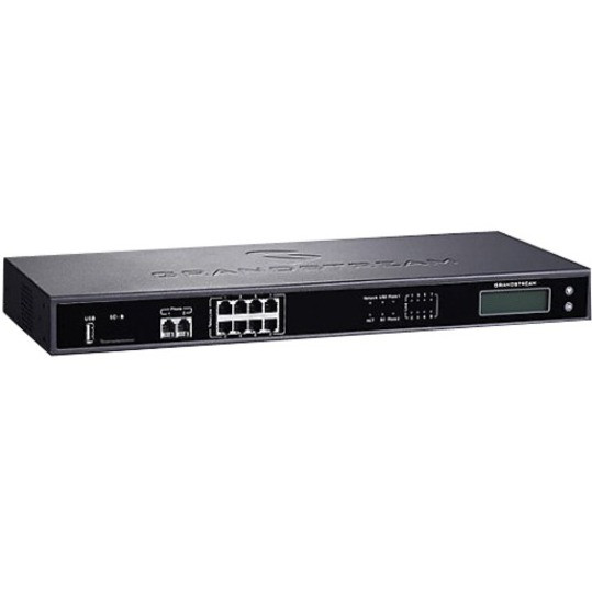 Grandstream UCM6208 Data/Voice Gateway - 2 x RJ-45 - 2 x FXS - 8 x FXO - USB - PoE Ports - Gigabit Ethernet - Rack-mountable, Desktop - UCM6208