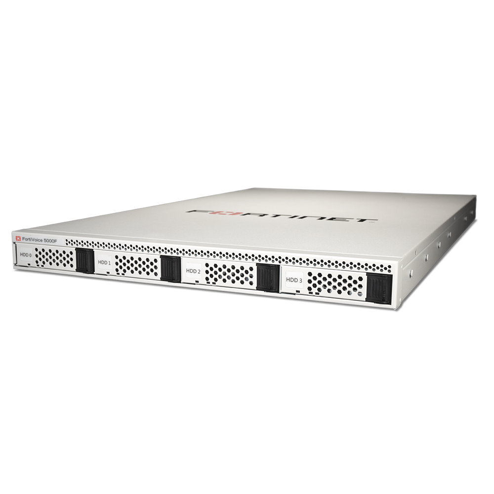 Fortinet FortiVoice FVE-5000F VoIP Gateway - 4 x RJ-45 - Gigabit Ethernet - 2 x Expansion Slots - 1U High - Rack-mountable - FVE-5000F-BDL-247-36