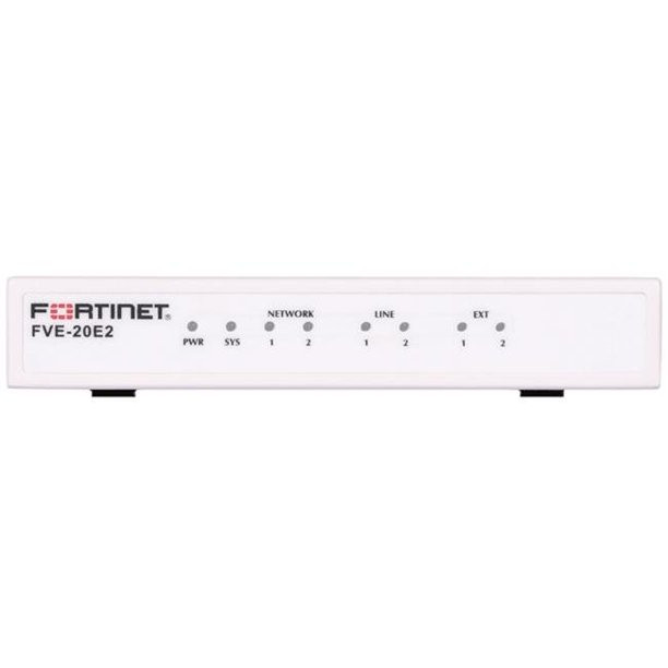 Fortinet FortiVoice FVE-20E2 VoIP Gateway - 2 x RJ-45 - 2 x FXS - 2 x FXO - Fast Ethernet - Desktop - FVE-20E2-BDL-247-36