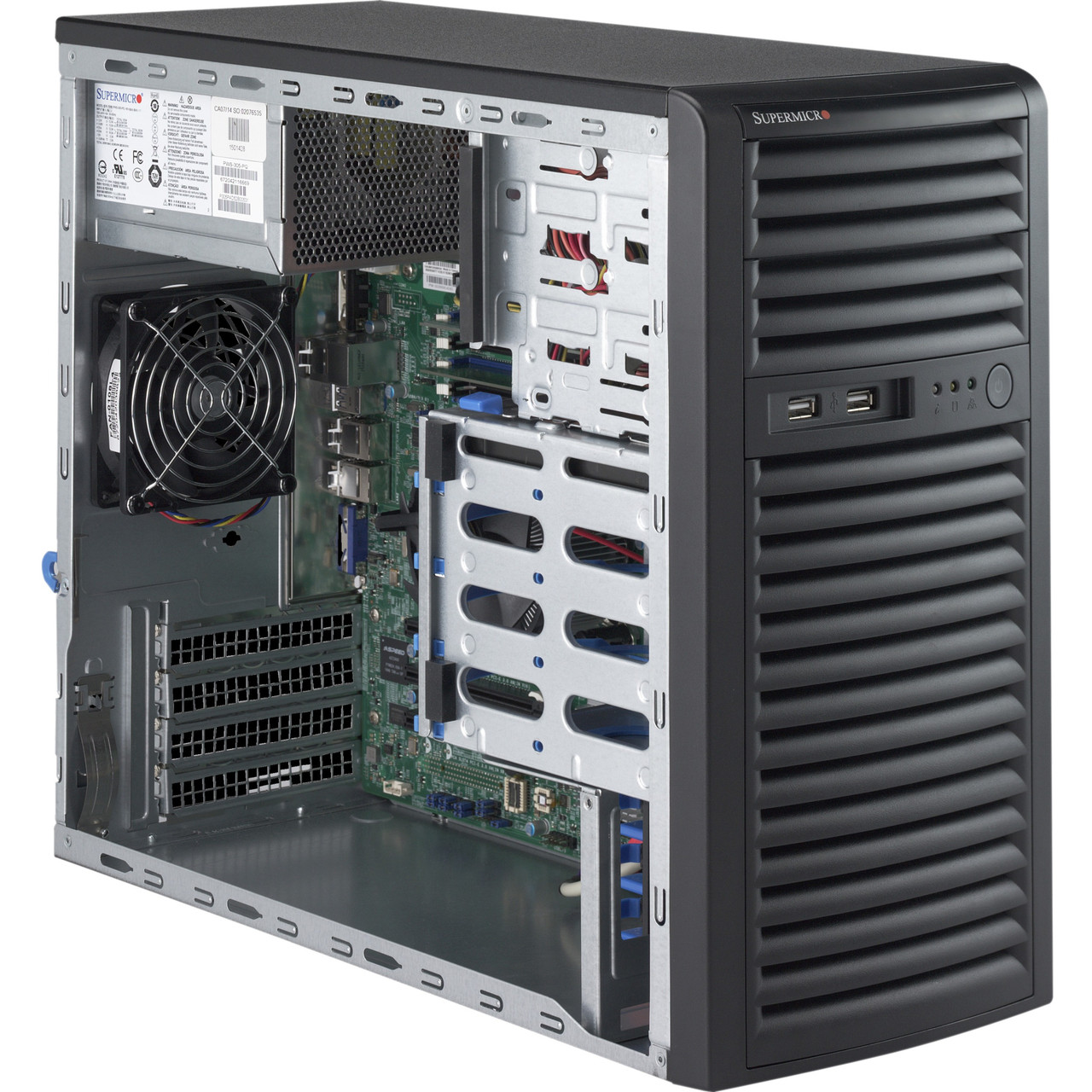 Supermicro SuperServer 5039D-i Barebone System - Mid-tower - Socket H4 LGA-1151 - 1 x Processor Support - SYS-5039D-I