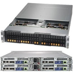 Supermicro SuperServer 2029BT-HNTR Barebone System - 2U Rack-mountable - Socket P LGA-3647 - 2 x Processor Support - SYS-2029BT-HNTR Supermicro SuperServer 2029BT-HNTR Barebone System - 2U Rack-mountable - Socket P LGA-3647 - 2 x Processor Support - SYS-2029BT-HNTR