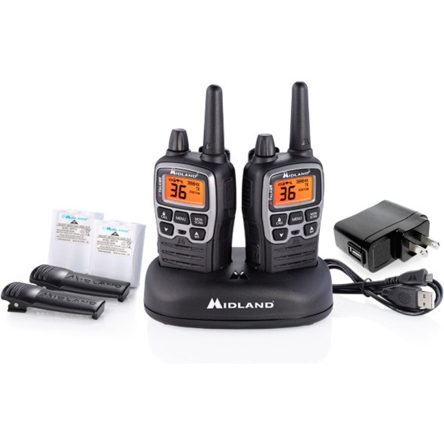 Midland X-TALKER T71VP3 Two-Way Radio - 36 Radio Channels - Upto 200640 ft - 121 Total Privacy Codes - Auto Squelch, Keypad Lock, Silent Operation, Low Battery Indicator - T71VP3
