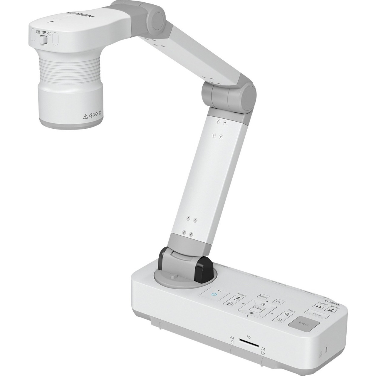 Epson DC-21 Document Camera - 2 Megapixel - 0.37" CMOS - 12x Optical Zoom - 10x Digital Zoom - V12H758020