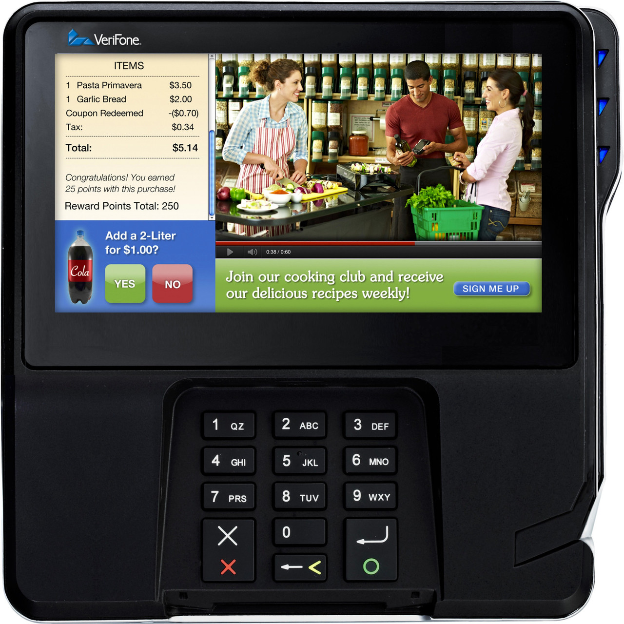 Verifone MX 925 Payment Terminal - 7" - Color - ARM ARM11 400 MHz - 256 MB RAM - Ethernet - Near Field Communication - Bluetooth - Serial, USB, NetworkUSB - Serial - Signature Capture - M177-509-01-R