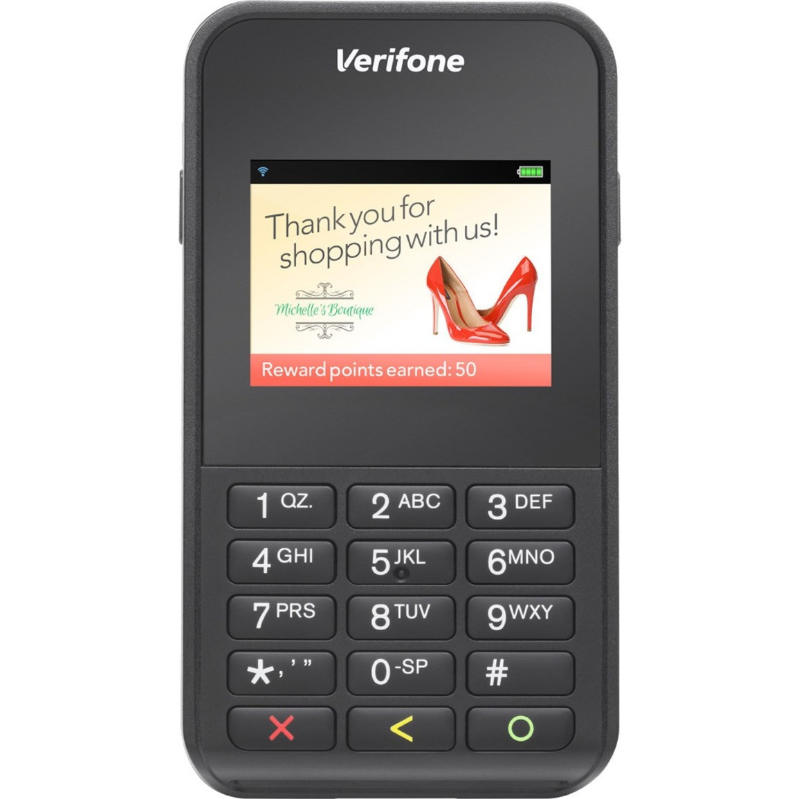 Verifone e355 Payment Terminal - 2.4" - Color - Active Matrix TFT LCD Display - ARM ARM11 400 MHz - 64 MB RAM - Bluetooth - Pin Pad - Contactless Reader, Barcode Reader, Magnetic Stripe Reader - M087-351-11-WWA