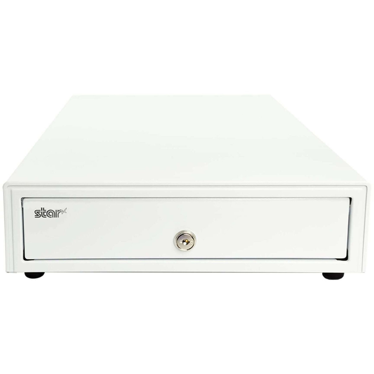 Star Micronics Max Cash Drawer - 4 Bill - 4 CoinPrinter Driven - ABS Plastic, Steel - White - 4.1" Height x 13" Width x 16.3" Depth - 37964181