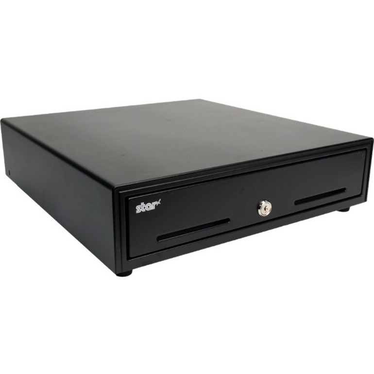 Star Micronics Max Series Cash Drawers - SMD2 - Black, Printer Driven, 16Wx17D, 5Bill-5Coin - 5 Bill - 5 Coin - 2 Media SlotPrinter Driven - Steel, ABS Plastic - Black - 4.4" Height x 15.9" Width x 16.7" Depth - TAA Compliant - 37964301