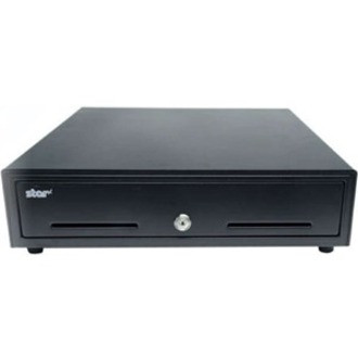 Star Micronics Max Cash Drawer - 4 Bill - 5 Coin - 2 Media Slot - USB, Printer Driven - Steel, ABS Plastic - Black - 4.4" Height x 15.9" Width x 16.7" Depth - 37950170