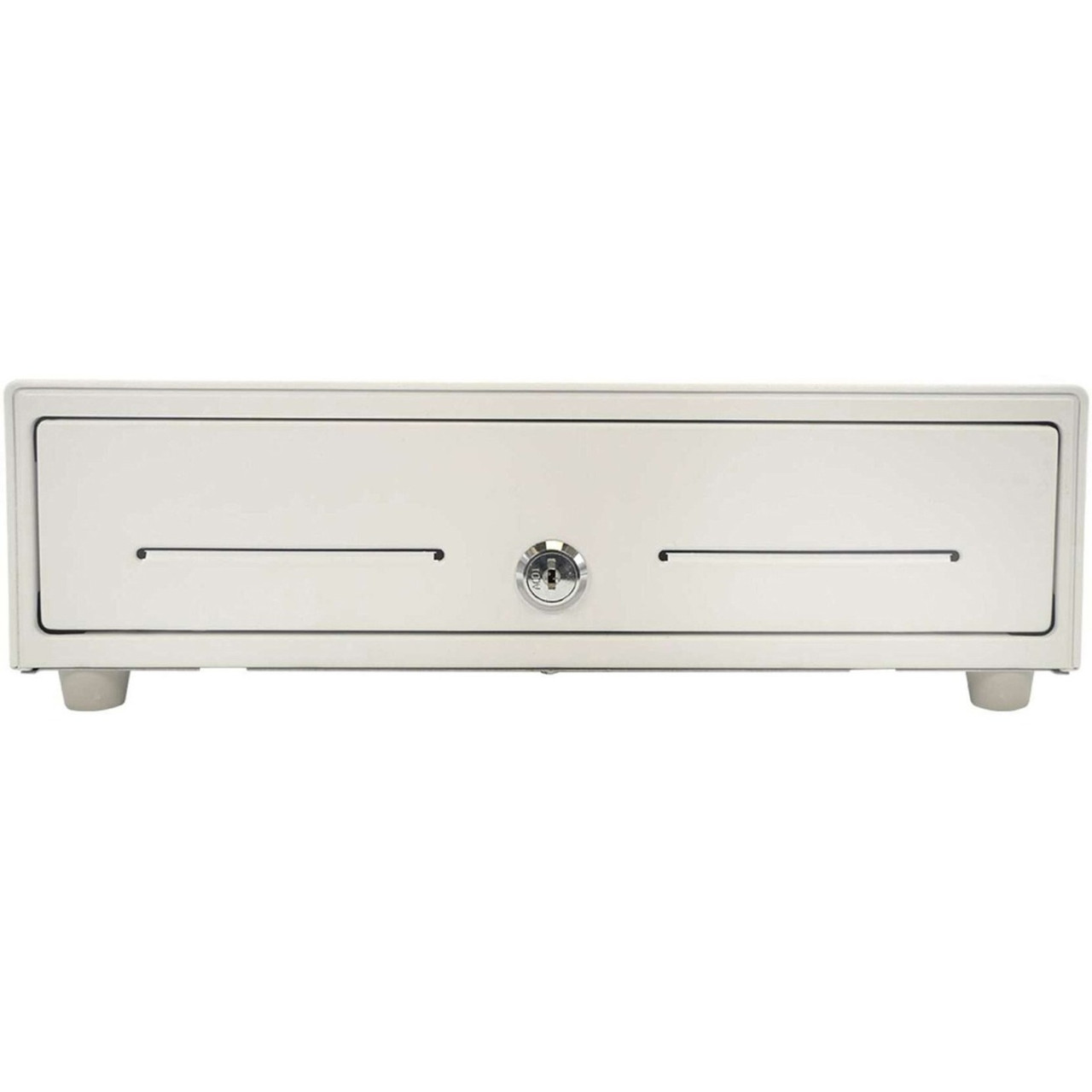 Star Micronics Value Cash Drawer - 4 Bill - 5 Coin - 2 Media Slot - USB, Printer Driven - Steel - White x 13" Width x 13" Depth - 37950300