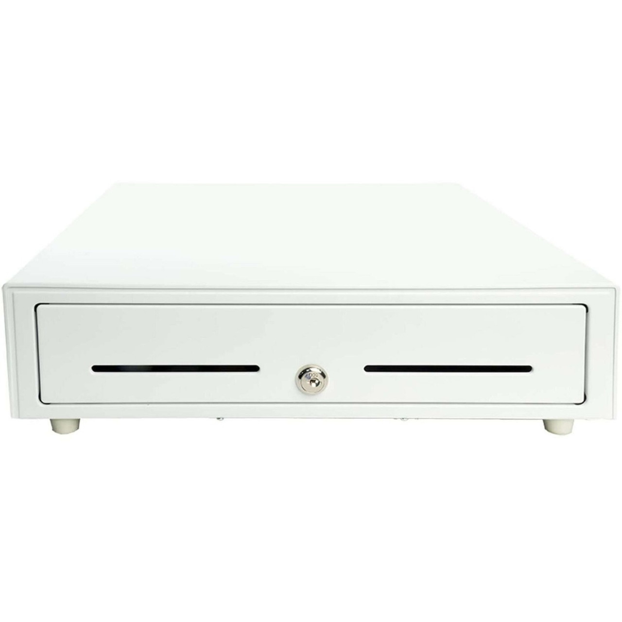Star Micronics Value Cash Drawer - 5 Bill - 8 Coin - 2 Media Slot - USB, Printer Driven - Steel - White - 4.4" Height x 16.1" Width x 16.4" Depth - 37950240