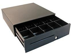 apg T554B-BL1616-U5-K1 Cash Drawer - 5 Bill - 5 Coin - 1 Lock Position - USB, - Black - T554B-BL1616-U5-K1 apg T554B-BL1616-U5-K1 Cash Drawer - 5 Bill - 5 Coin - 1 Lock Position - USB, - Black - T554B-BL1616-U5-K1