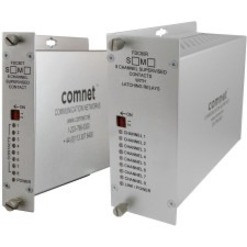 ComNet 8-Channel Supervised Contact Closure Receiver - 226377.95 ft Range - Optical Fiber - Rack-mountable - TAA Compliant - FDC80RS1