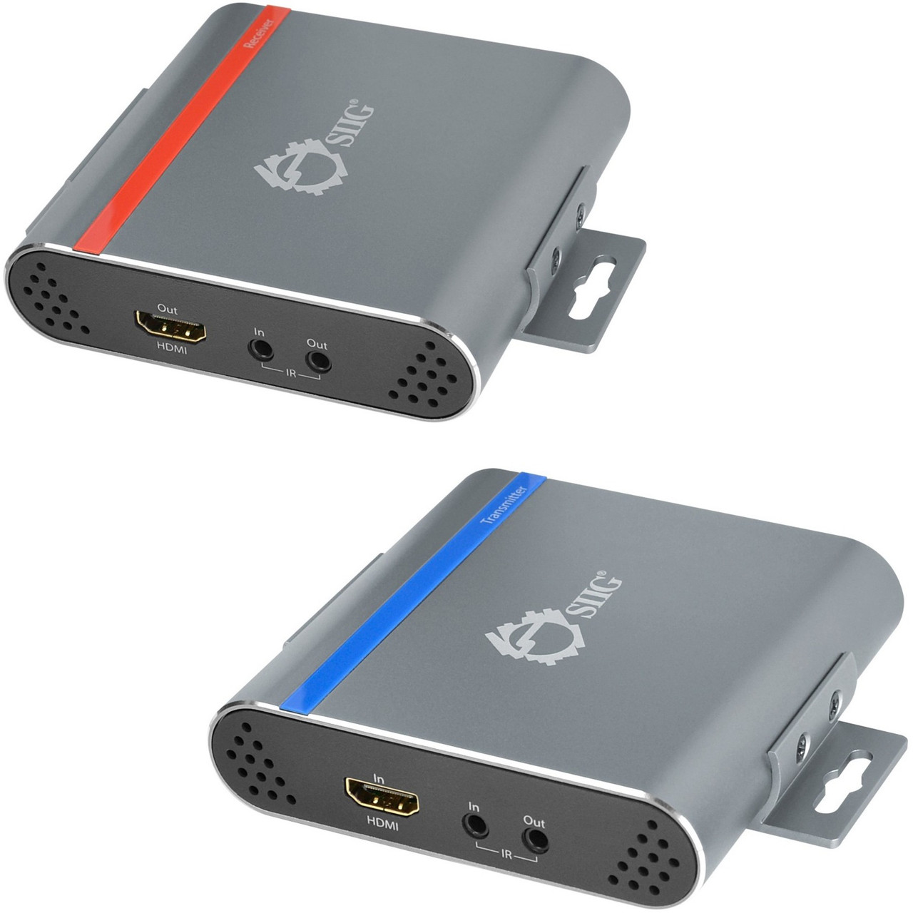 SIIG 4K HDMI HDBaseT Extender Over Single Cat5e/6 with RS-232, IR & PoC - 100m - Extends HDMI 1.4 Audio & Video Signal - TAA Compliant - CE-H22M11-S1