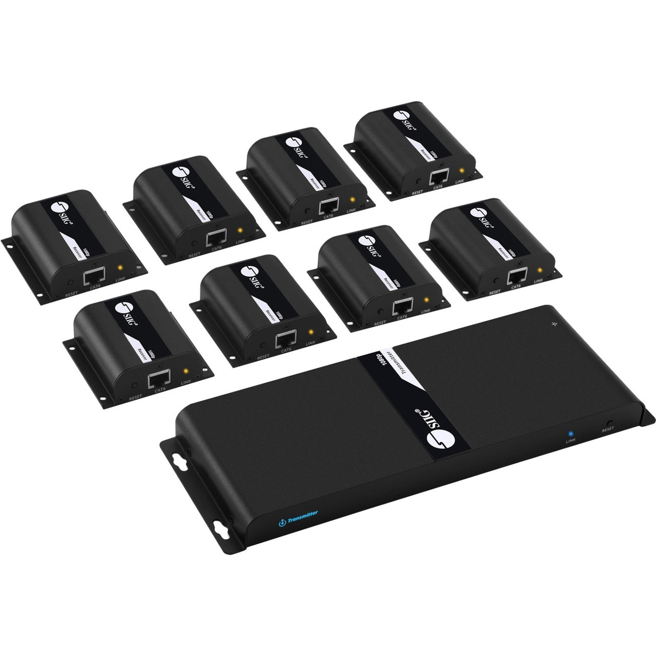 SIIG HDMI 8-Port Splitter Cat Ext with IR-40M - CE-H24811-S1