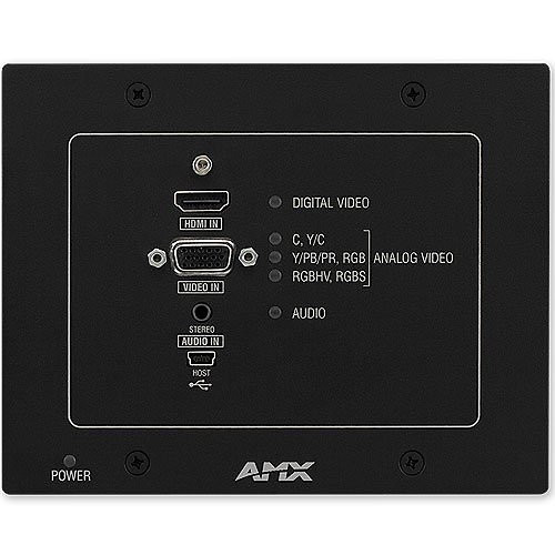 AMX DXLink FG1010-320-WHFX Video Extender Transmitter - 328.08 ft Range Network (RJ-45)HDMI In - Twisted Pair - Wall Plate Less - FG1010-320-WHFX