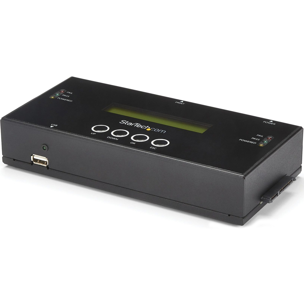 Startech 1:1 Standalone Hard Drive Duplicator and Eraser for 2.5 / 3.5in SATA and SAS Drives - HDD/SSD Cloner and Eraser for SATA/SAS - SATSASDUPE11