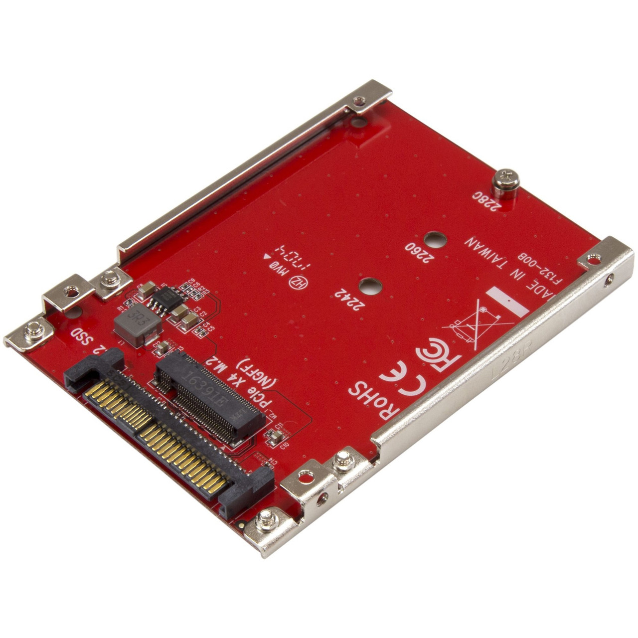 Startech M.2 to U.2 Adapter - M.2 Drive to U.2 (SFF-8639) Host Adapter for M.2 PCIe NVMe SSDs - M.2 Drive Adapter - M.2 PCIe SSD Adapter - U2M2E125