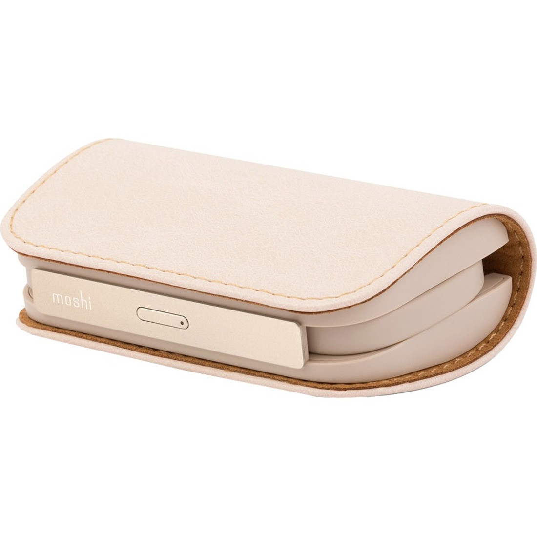 Moshi Iongo 5K Portable Battery With Built-In Lightning And Usb-A Cables - Ivory White - 99Mo022015