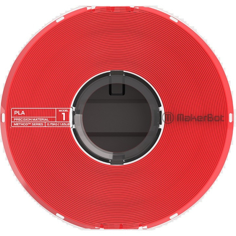 MakerBot 3D Printer PLA Filament - True Red - 375-0018A
