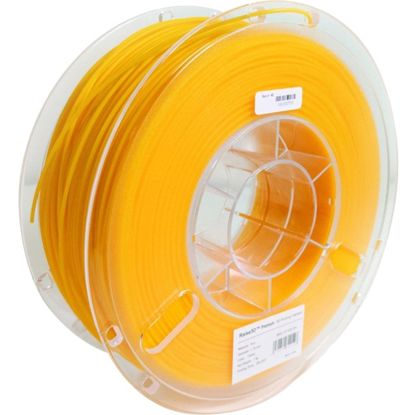 Raise3d Premium PLA Filament - Yellow - 68.9 mil Filament - 5.11.00104