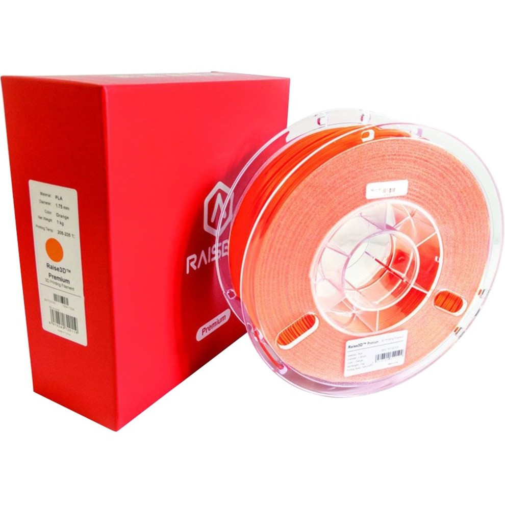 Raise3d Premium PLA Filament - Orange - 68.9 mil Filament - 5.11.00150