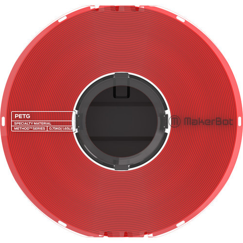 MakerBot 3D Printer PETG Filament (Red) - 375-0028A
