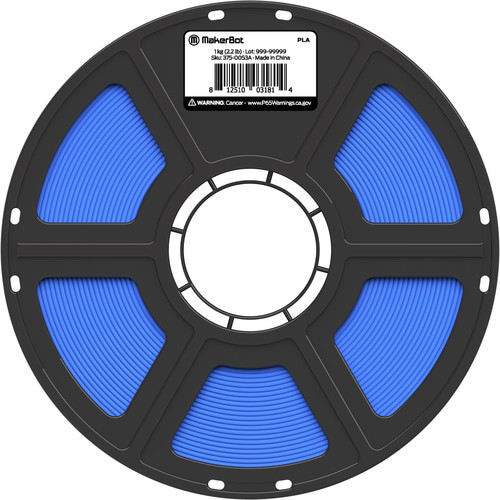 MakerBot 3D Printer PLA Filament - Blue - 375-0047A