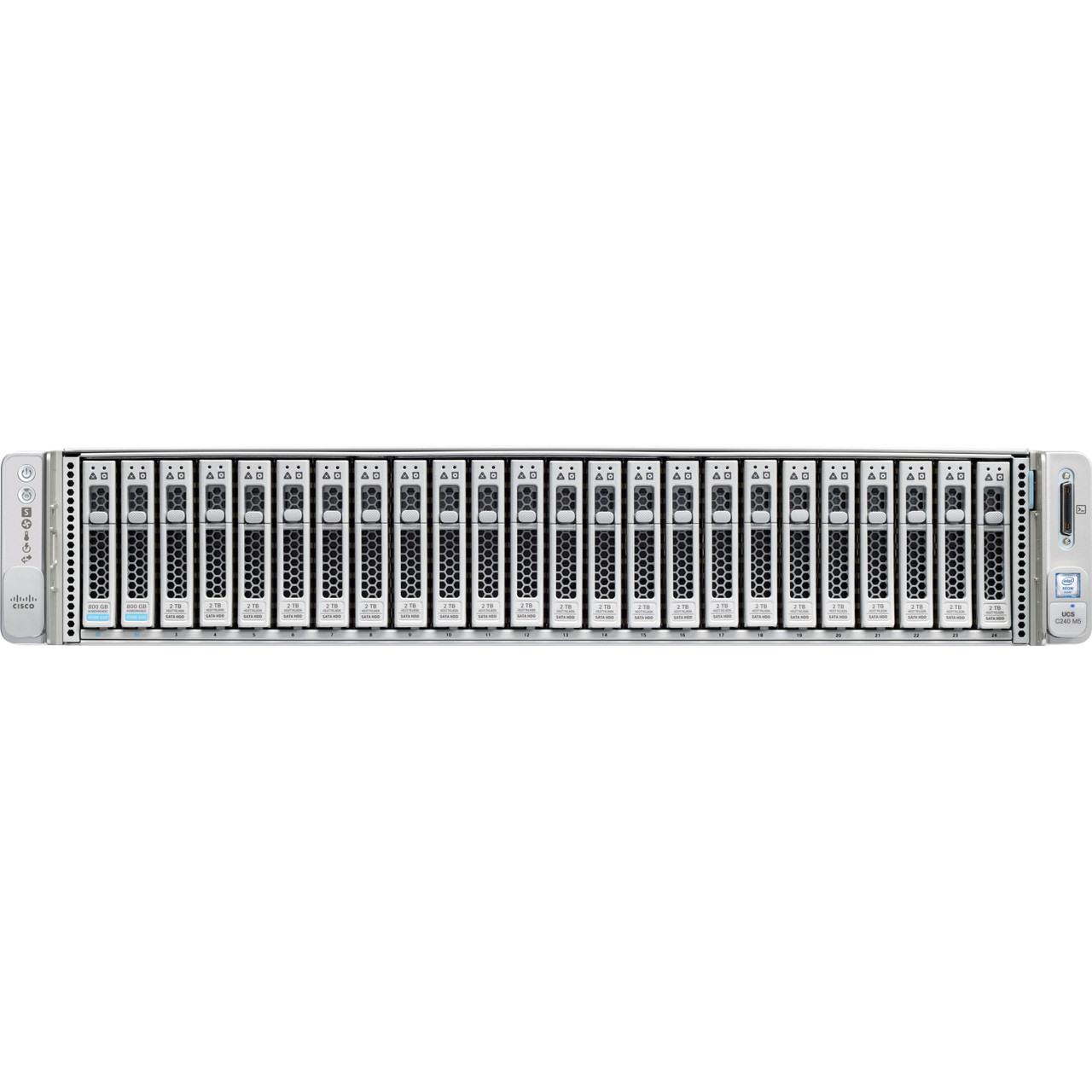 Cisco Barebone System - Refurbished - 2U Rack-mountable - 2 x Processor Support - HX-C240-M5SX-RF
