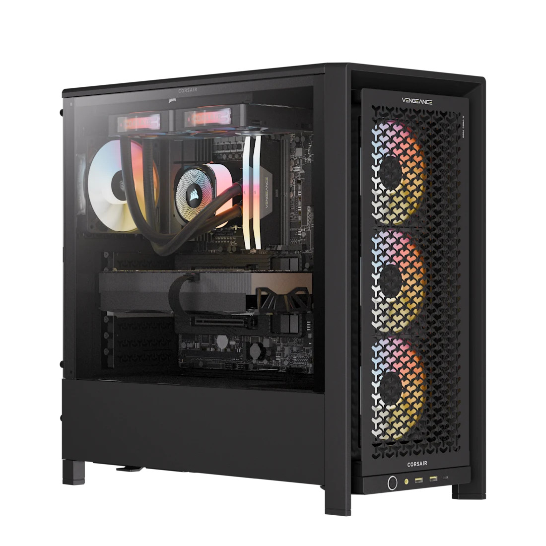 Corsair VENGEANCE a7500 AIR Gaming PC: AMD Ryzen 9 9950X3D, GeForce RTX 5090, 64GB DDR5, 4TB (2TB/2TB) M.2 SSD, Win11 Home - CS-9050140-NA