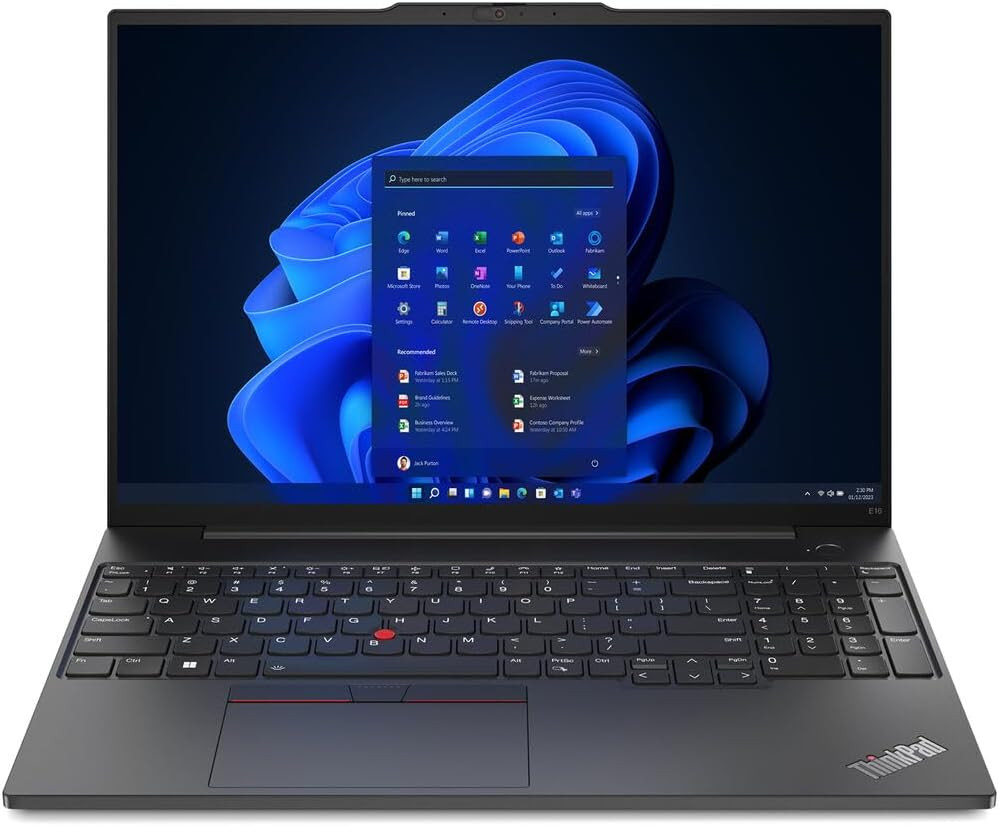 Lenovo Thinkpad E16 Amd G3, Amd Ryzen 7 250 (3.30Ghz, 16Mb) 16" Wuxga Touch, W11P64 Us/Uk_Eng, 16.0Gb, 1X512Gb Ssd M.2 2242 Pcie Gen4 Tlc Opal, Amd Radeon 780M, Bt 5.1 Or Above, Rtl8852Be, Wired Ethernet, Fpr, 1080Pfh - 21ST0008US