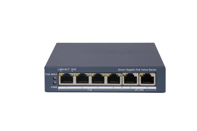 Hikvision 4 Port Gigabit Smart POE Switch - DS-3E1506P-EI/M