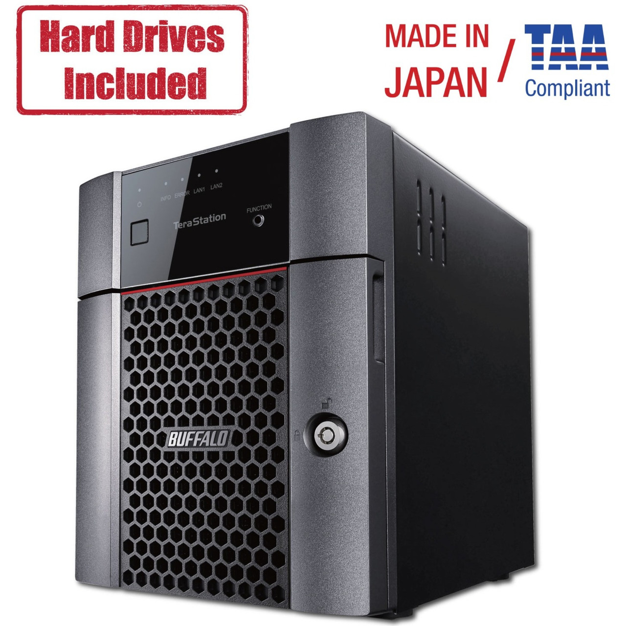 Buffalo Americas 8TB NAS TERASTATION 3410DN 4X2TB NAS HD SATA 2XGBE RAID ISCSI - TS3410DN0804