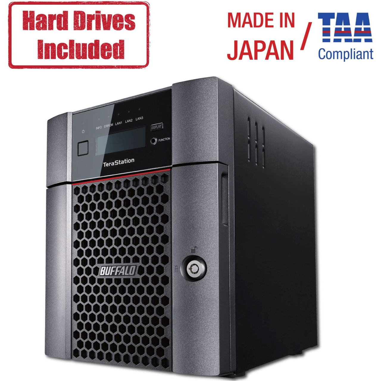Buffalo Americas TERASTATION 5410DN NAS 24TB 4X6TB HD 1X10GBE RAID ISCSI - TS5410DN2404