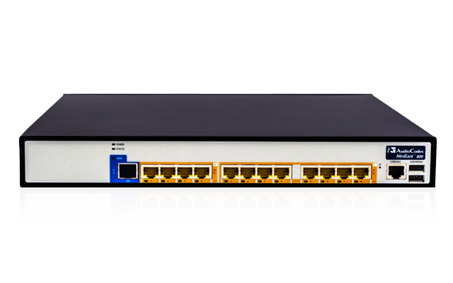 Audiocodes Mediant 800C with 4 E1/T1, 4 FXS and 4 GE ports. - M800C-V-4ET4S