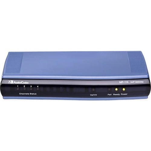 Audiocodes 2 FXS analog lines, single 10/100 BaseT, AC power supply, SIP - MP112/2S/SIP/CER