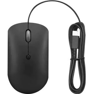 Lenovo 400 Usb-C Wired Compact Mouse - Optical - Cable - Raven Black - Usb Type C - 2400 Dpi - Scroll Wheel - 4 Button(S) - Symmetrical - GY51D20875