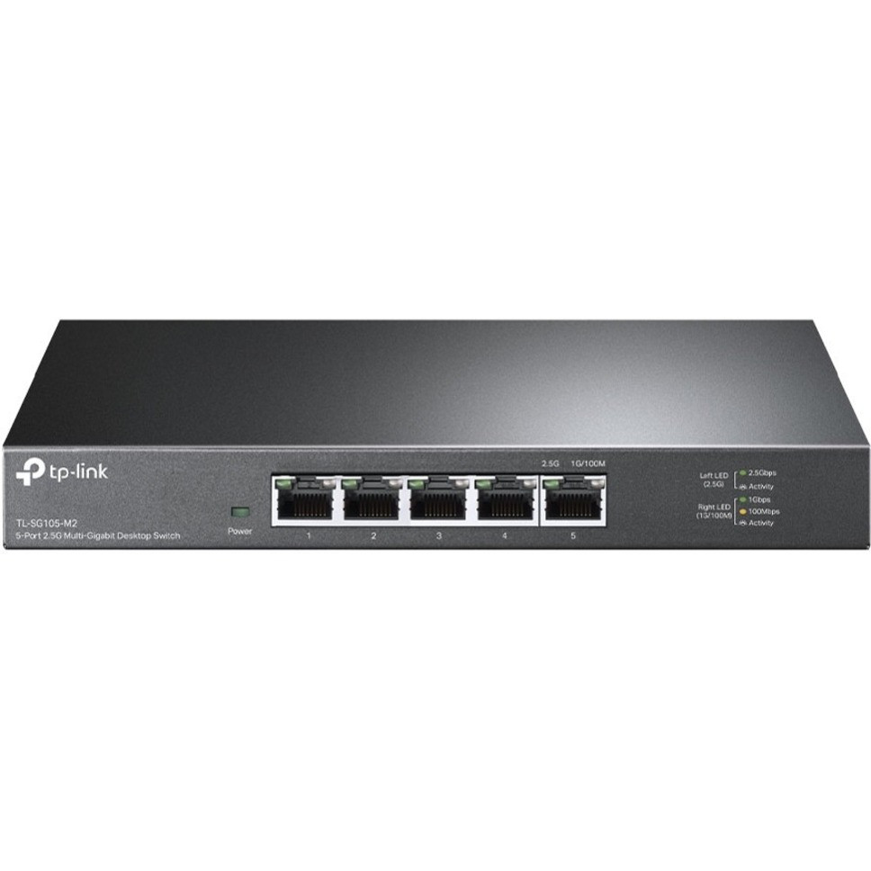 TP-Link TL-SG105-M2 - 5-Port Multi-Gigabit Unmanaged Network Switch - Network Switch, Ethernet Splitter - 2.5G Bandwidth - Plug & Play - Desktop/Wall-Mount - Fanless Metal Design - TL-SG105-M2 TP-Link TL-SG105-M2 - 5-Port Multi-Gigabit Unmanaged Network Switch - Network Switch, Ethernet Splitter - 2.5G Bandwidth - Plug & Play - Desktop/Wall-Mount - Fanless Metal Design - TL-SG105-M2