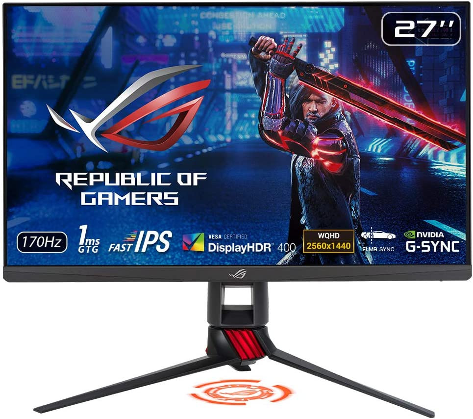 Asus Strix XG279Q 27" WQHD WLED Gaming LCD Monitor - 16:9 - Black - 27" Class - In-plane Switching (IPS) Technology - 2560 x 1440 - 16.7 Million Colors - XG279Q