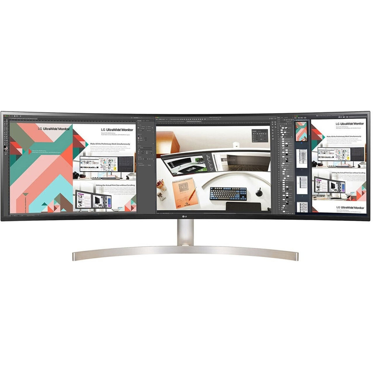 LG Ultrawide 49WL95C-WE 49" Dual Quad HD (DQHD) Curved Screen LCD Monitor - 32:9 - 49" Class - In-plane Switching (IPS) Technology - 5120 x 1440 - 1.07 Billion Colors - 350 Nit - 5 ms - 60 Hz Refresh Rate - HDMI - 49WL95C-WE.AUS