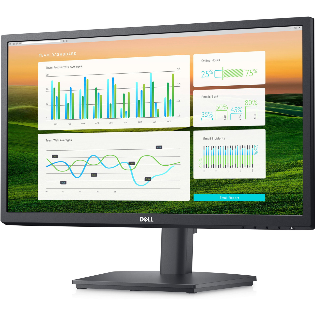 Dell E2222HS 21.5" Full HD LED LCD Monitor - 16:9 - Matte Black - 22" Class - Vertical Alignment (VA) - 1920 x 1080 - 16.7 Million Colors - 250 Nit - 5 ms - 60 Hz Refresh Rate - HDMI - VGA - DisplayPort - E2222HS
