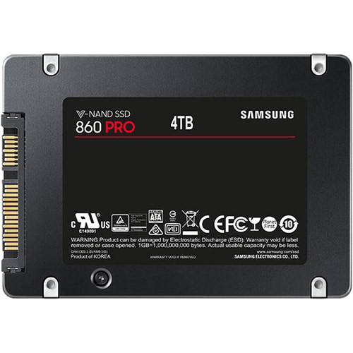 Samsung 860 PRO MZ-6P4T0E 4 TB Solid State Drive -2.5" Internal -SATA (SATA/600) 560 MB/s Maximum Read Transfer Rate -256=it Encryption Standard - MZ-6P4T0E