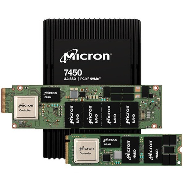 Micron 7450 Pro 3.84 Tb Solid State Drive - E1.S - Edsff Internal - Pci Express Nvme (Pci Express Nvme 4.0 X4) - Read Intensive - Taa Compliant - Mtfdkbz3T8Tfr-1Bc15Abyyr